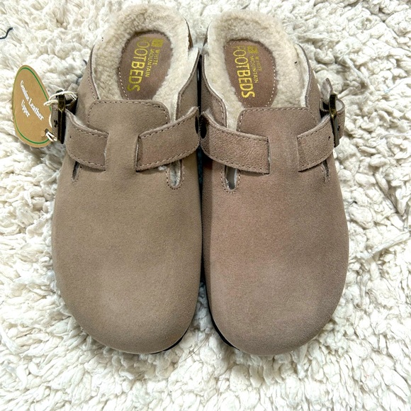 white mountain bari clog taupe